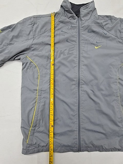 Nike Men's Grey Track Jacket XXL Running Reflective Zipper