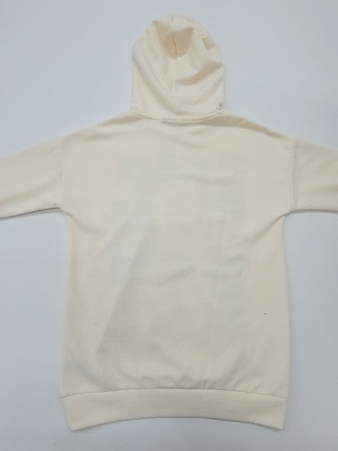 Disney Boys Cream Mickey Hoodie Pullover Size 170 Ribbed Cuffs