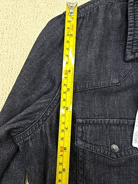 Levi's Women's Blue Denim Shirt Dress S Long Sleeve Knee Length