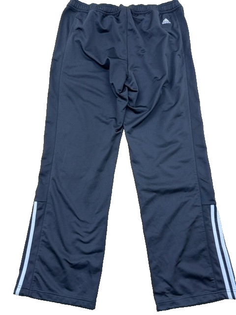 Adidas 3-Stripes Black Track Pants Wide Leg Drawcord Unisex