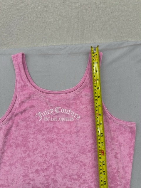 Juicy Couture Pink Tank Dress M Terry Scoop Neck Women Casual