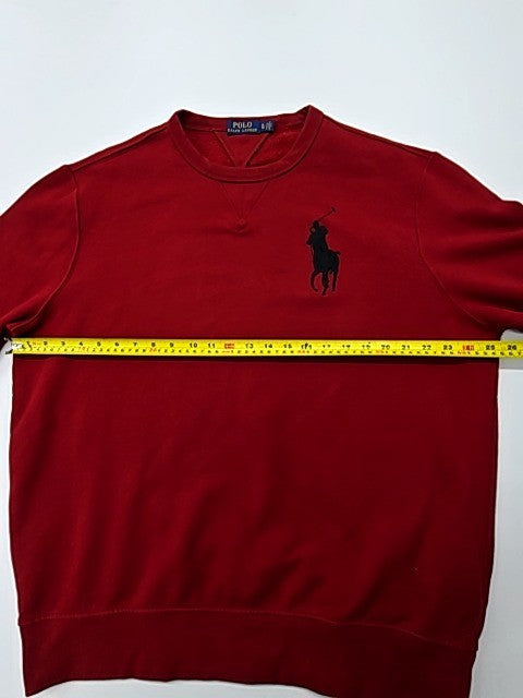 Polo Ralph Lauren Boys Red Logo Fleece Sweatshirt XL (10) Regular