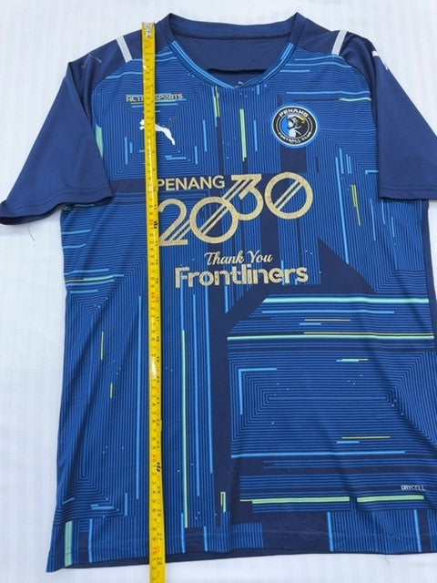 Puma Men's Blue Penang FC Home Jersey Short Sleeve M Drycell
