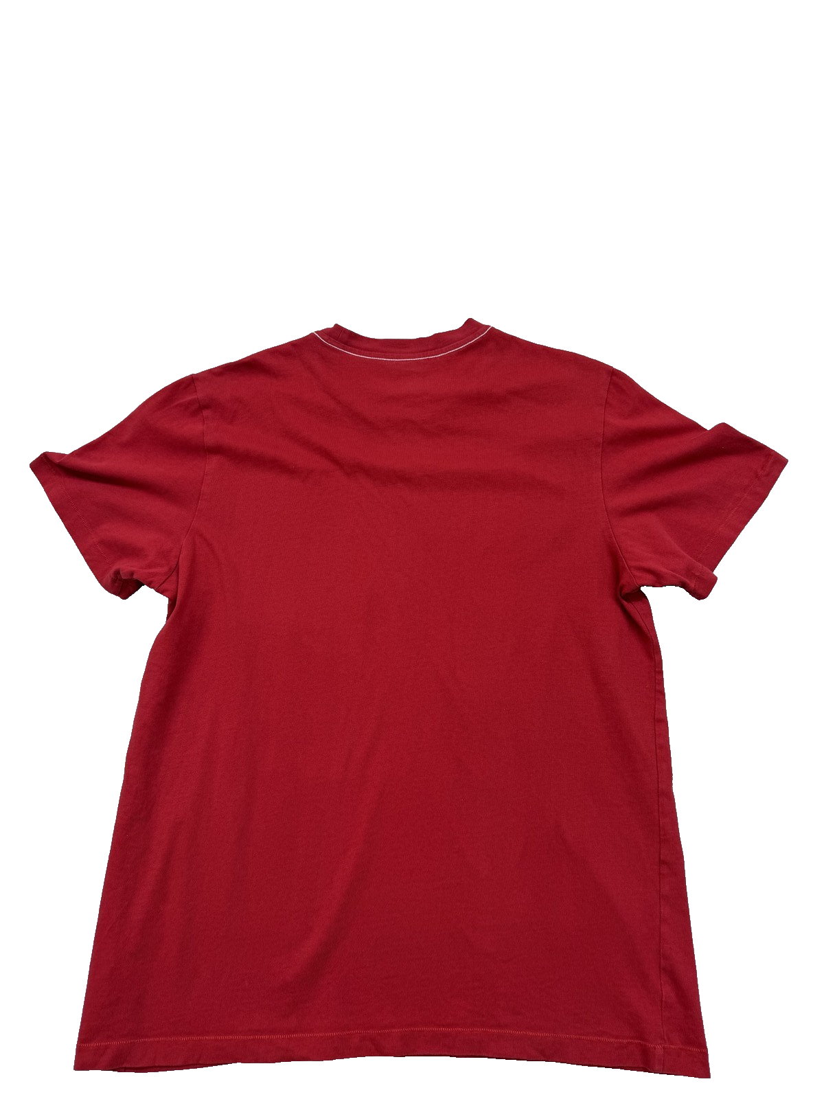 Adidas Neo Logo Graphic Red Cotton T-Shirt Men's L