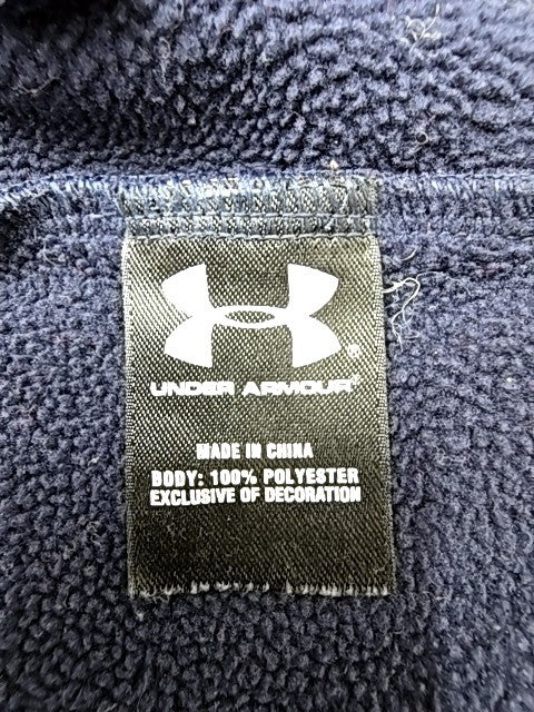 Under Armour Men's Navy Full Zip Fleece Jacket XL Loose Fit