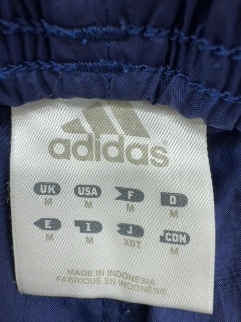 Adidas Men's Navy 3-Stripes Track Pants M Tapered Nyl