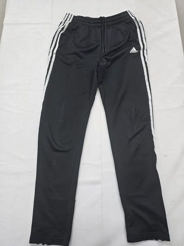 Adidas Men's Black 3-Stripes Track Pants XL Tapered Training