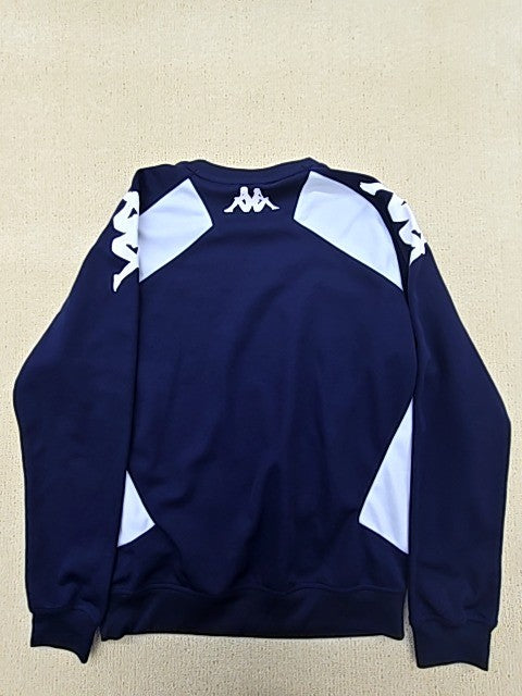 Kappa Navy Blue Colorblock Crewneck Pullover Hoodie Med