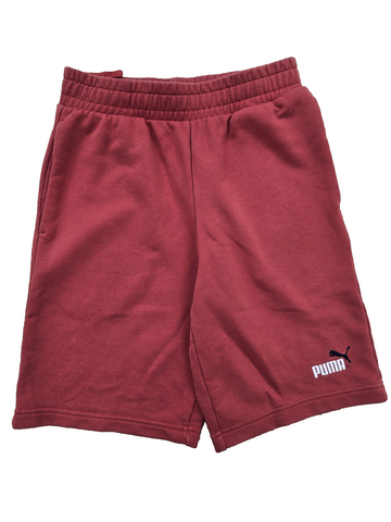 Puma Men's Red French Terry Training Shorts S 10" Inseam