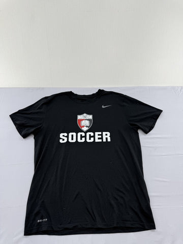 Nike Men's L Black Dri-FIT Soccer Tee Athletic Fit
