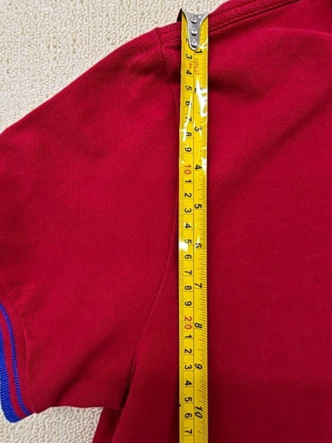 Kappa Red Cotton Polo Shirt XXL Short Sleeve Button Men Regular