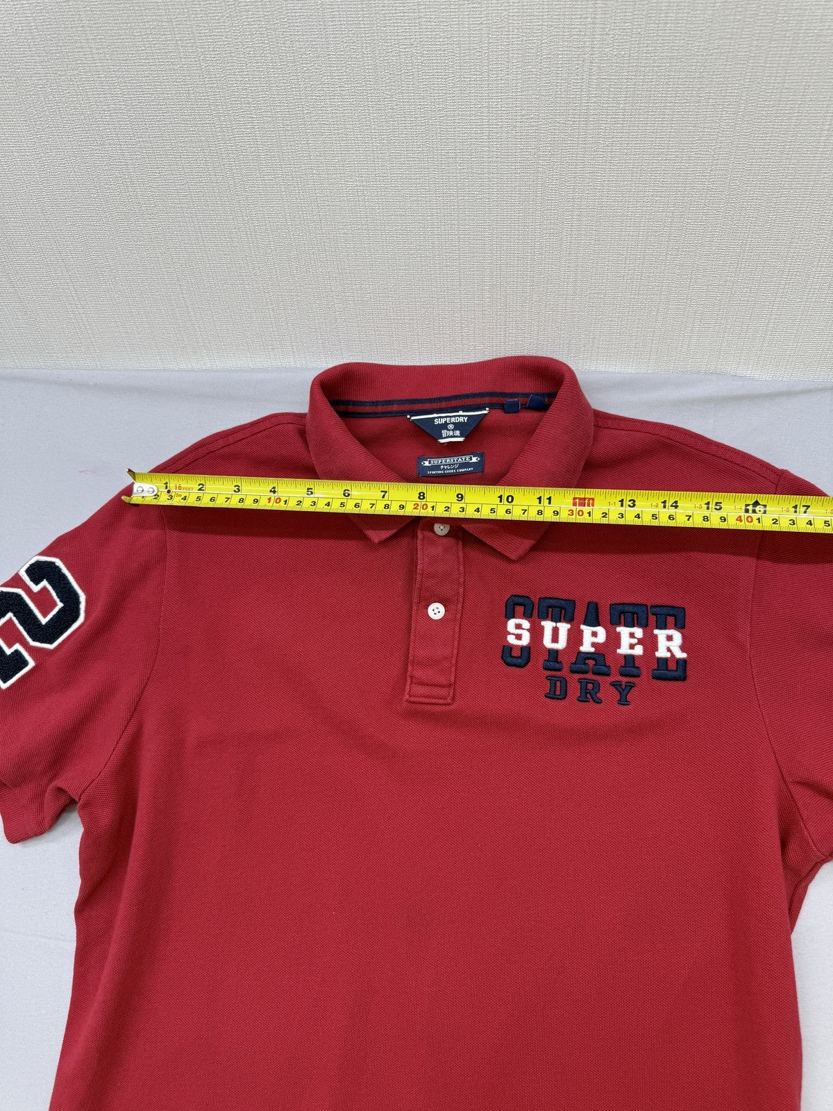 Superdry Men Red Polo Shirt size XL product image 6