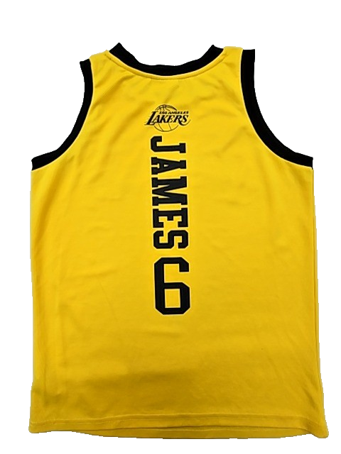 Primark Youth LeBron James Lakers NBA Basketball Jersey Yellow 12-14