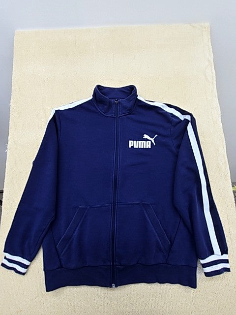 Vintage Puma Men's Multicolor Jacket – Size XL, Full Zip