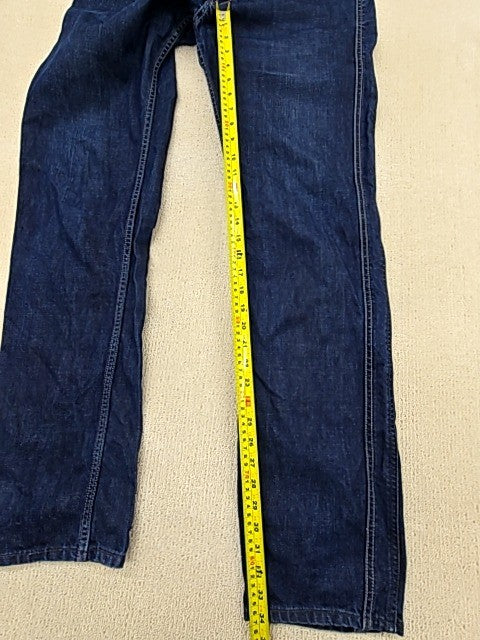 Diesel Dughan Straight Leg Jeans Men 28 Dark Blue 5 Pocket Button Fly