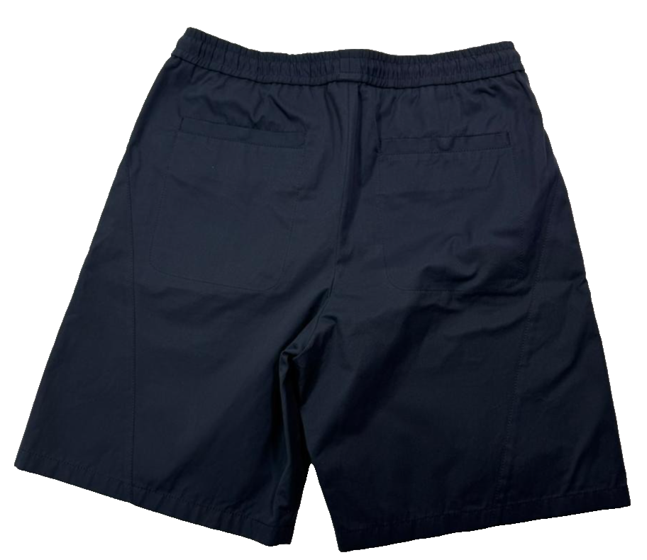 Bnwt Armani Men'S Navy Blue Shorts With A Drawstring - Size 46