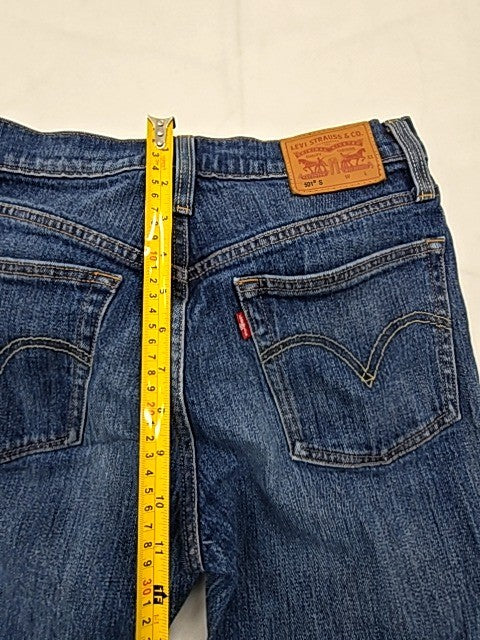 Levi's 501 Original Fit Straight Leg Women's XXL Medium Blue Jeans