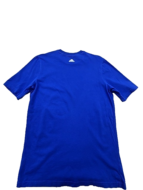 Adidas Boys Blue Graphic T-Shirt XL Short Sleeve Cotton Crew