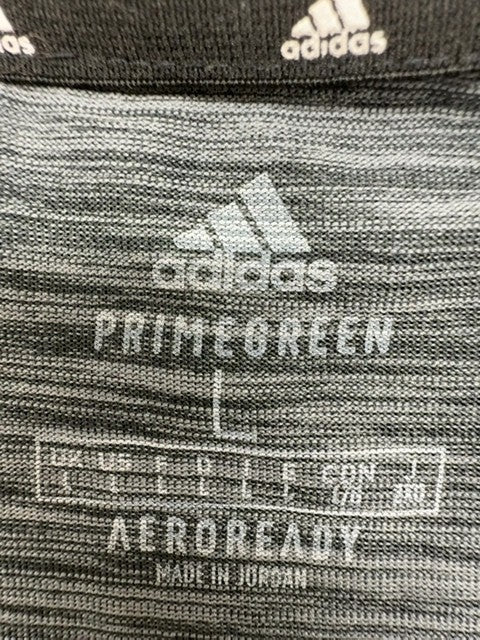 Adidas Primegreen Aeroready Gray L Men's T-Shirt 3-Stripes