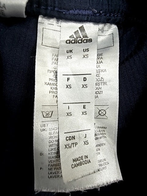 Adidas Unisex Juventus Navy Track Pants XS Drawcord Tapered