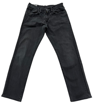 Levi's 504 Regular Straight Grey Stretch Jeans 31x32 Low Rise