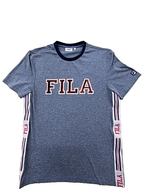 Fila Men's Gray Short Sleeve Crew T-Shirt Size S