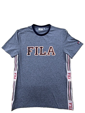 Fila Men's Gray Short Sleeve Crew T-Shirt Size S