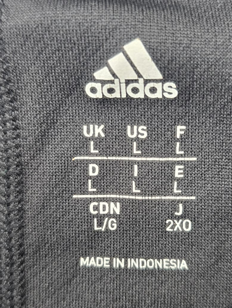 Adidas Men's Black Stripe Running T-Shirt Size L Short Sleeve