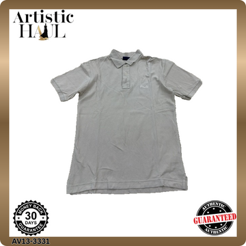Fila Men's Beige Cotton Polo Shirt Size S US Short Sleeve