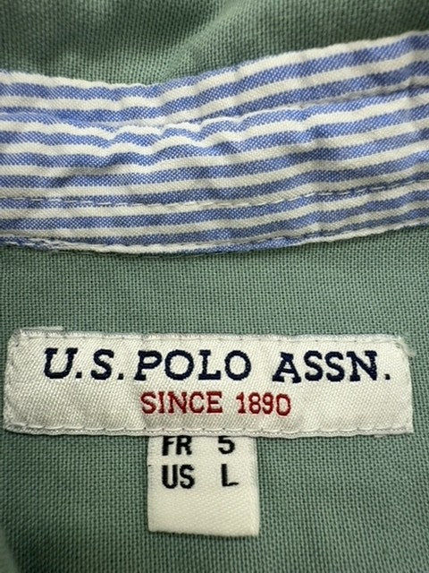 U.S. Polo Assn Boys Green Polo Shirt size L product image 3