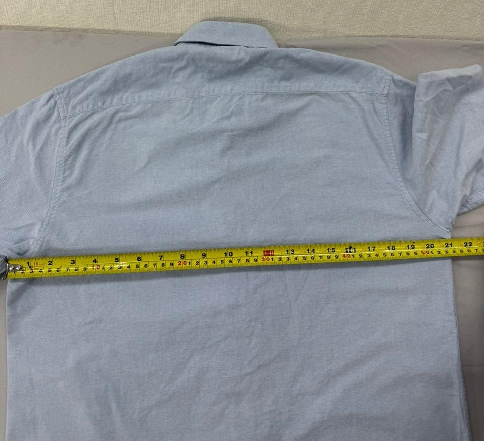 Polo Men's Light Blue Button-Down Shirt Size 15 Cotton Pony Logo