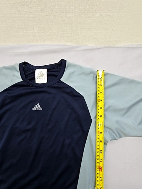 Adidas Men's Navy Light Grey Short Sleeve Crew Neck T-Shirt Regular