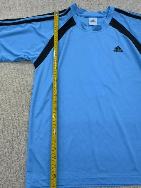 Adidas Blue Crewneck Jersey Short Sleeve Unisex L