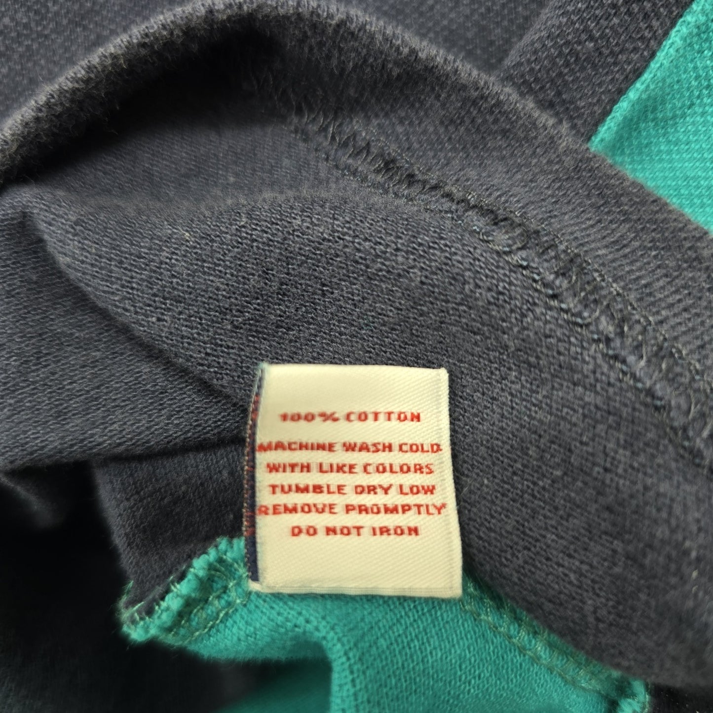 U.S. Polo Assn Boys Teal Color Block Polo Shirt Size 3 Sports Knit