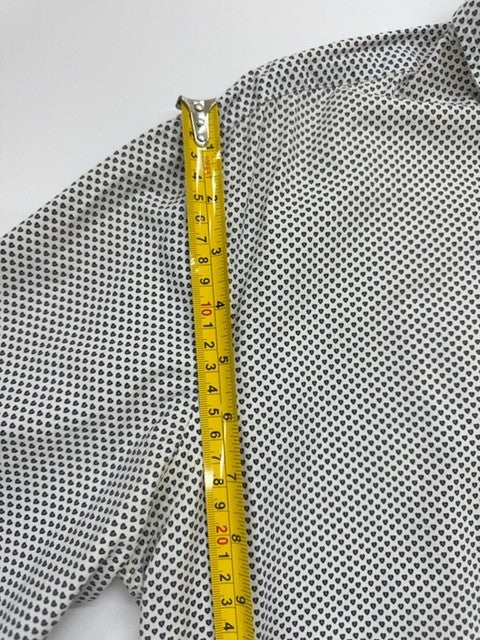 Paul Smith Men Cream Geometric Button-Up Shirt Size Regular Excellent