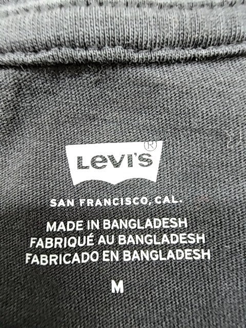 Levi's Men's Navy Cotton T-Shirt M Batwing Logo Crewneck