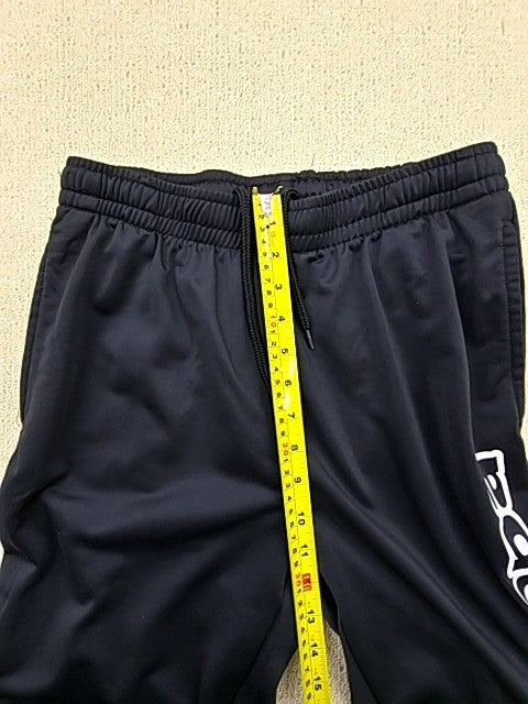 Kappa Men's Black Track Training Pants Size M Tapered Drawstring