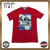Adidas Women's Red T-Shirt – Size XL, Floral, Short Sleeve