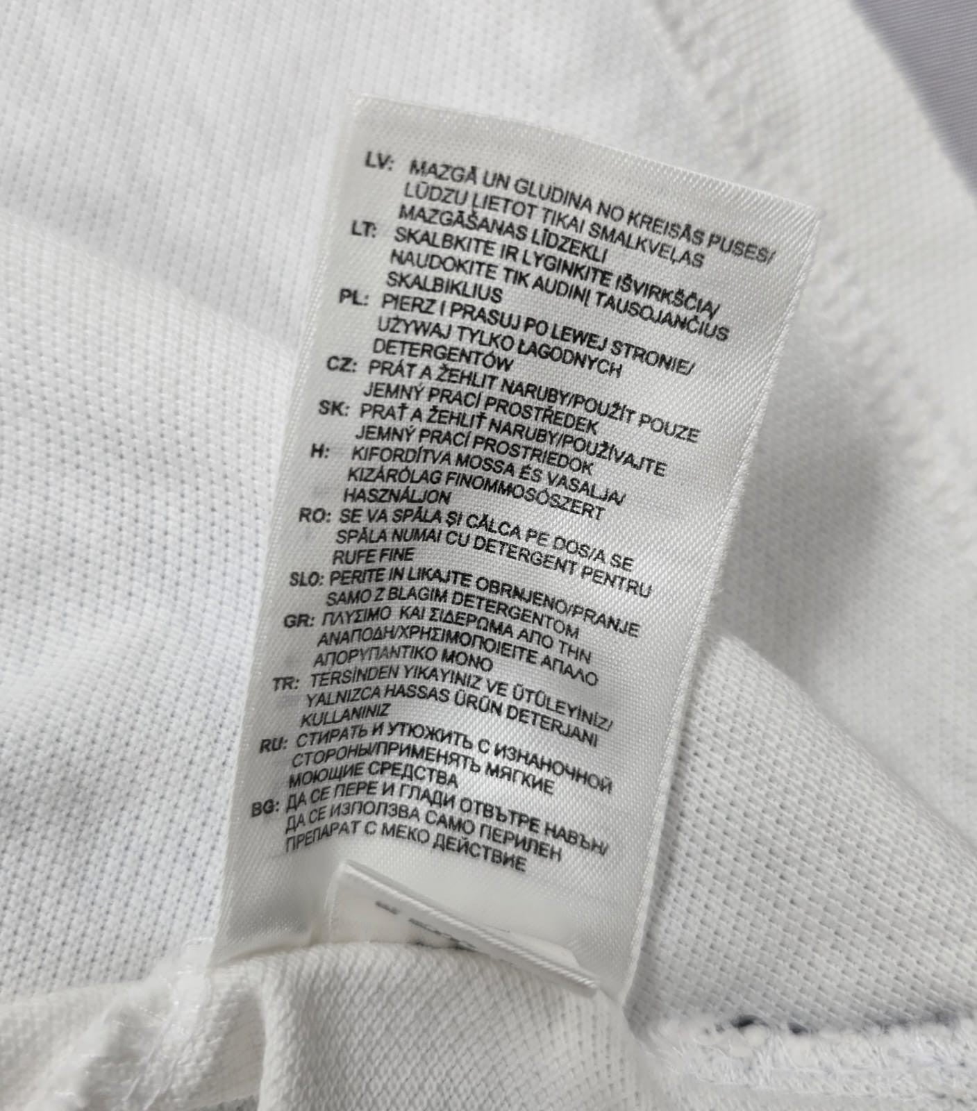 Adidas Men's White Stripe Polo Shirt Short Sleeve XL