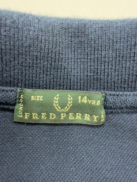 Fred Perry Boys Navy Polo Shirt size S product image 3