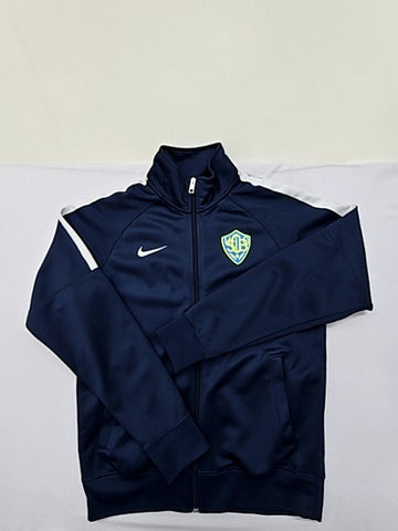 Nike Men's Navy Track Jacket S Full Zip Sportswear Poly Sml