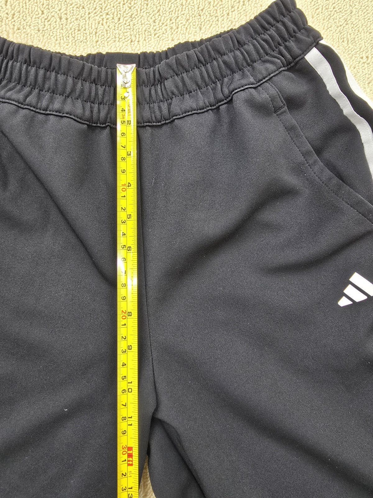 Adidas Navy Track Pants XS Elastic Waistband Zipped Pockets