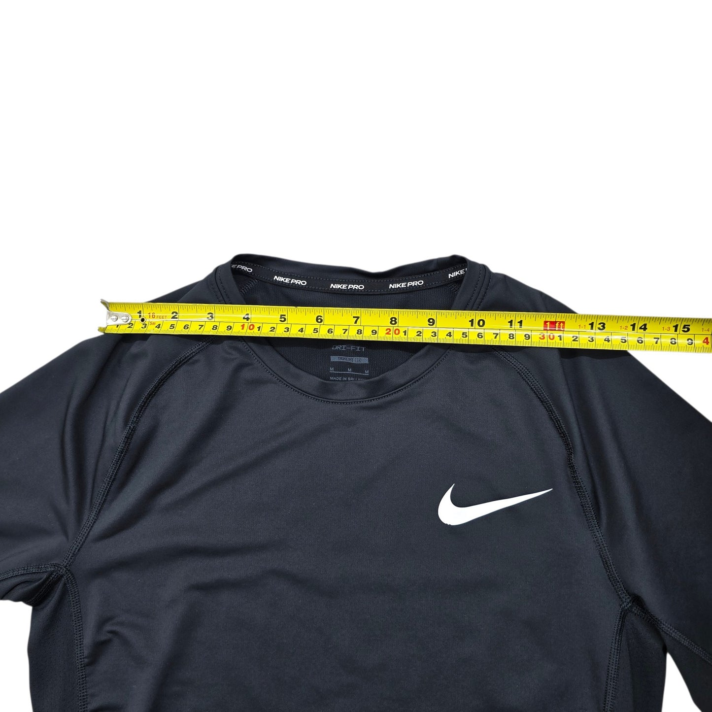 Nike Men's Pro Dri-FIT Black Slim Fit T-Shirt Size M