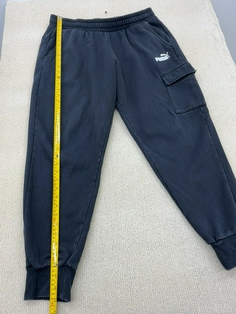 Puma Men's New Navy Cargo Sweatpants XL Tapered Drawstring