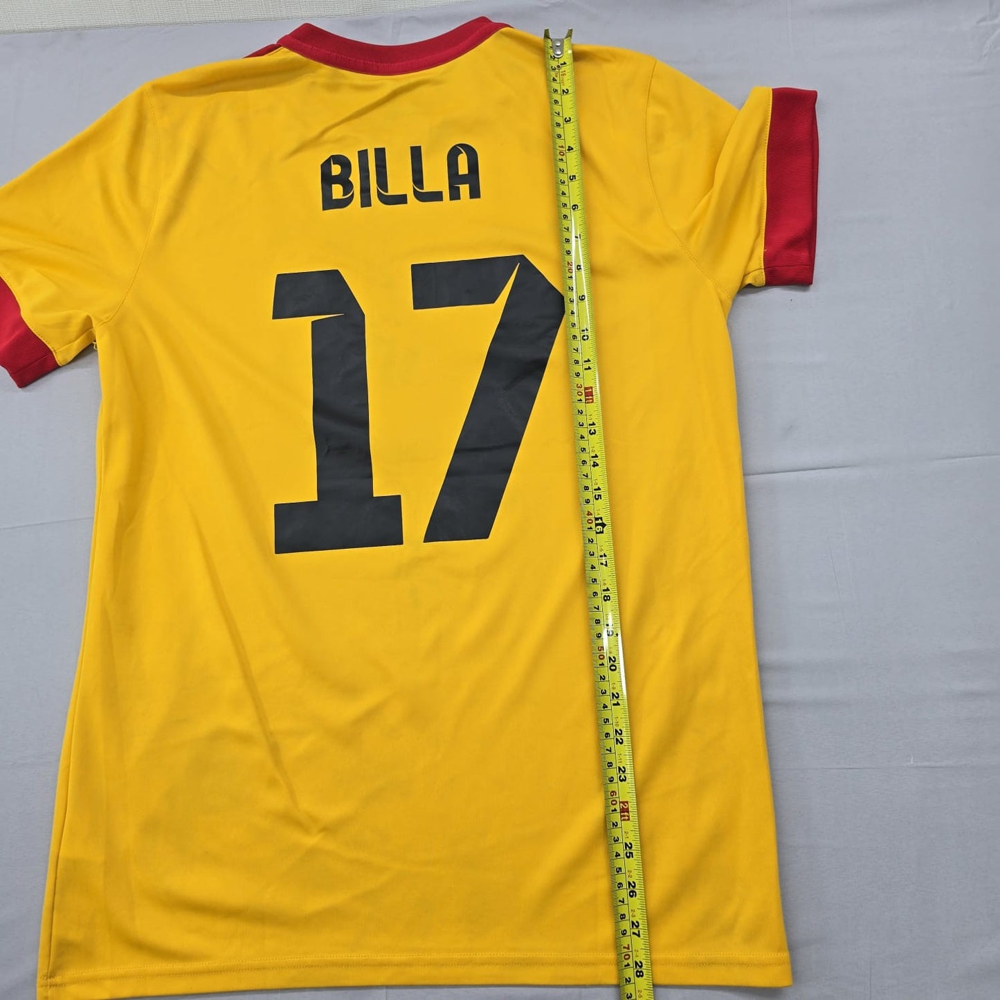 Nike Men's Yellow Dri-FIT Soccer Jersey L V-Neck Short Sleeve