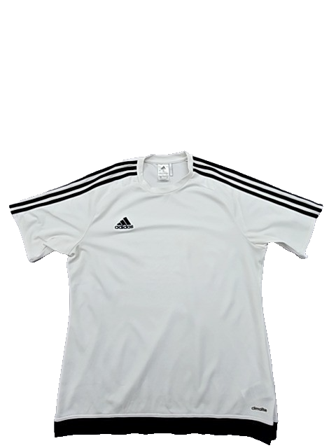 Adidas Tiro Training Soccer Jersey L White 3-Stripes Climacool