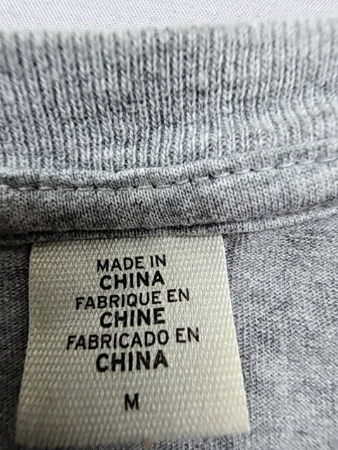 Levi's Men's Grey Logo T-Shirt M Cotton Crewneck