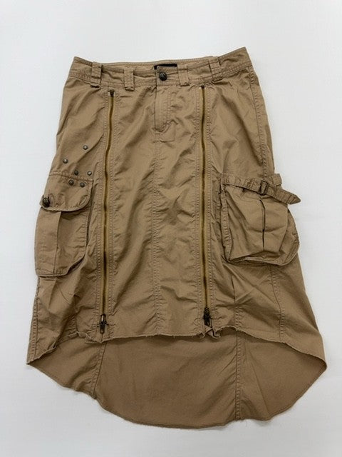 IKKS Boys Tan Cargo Shorts Size 16 Relaxed Drawstring Canvas Cotton