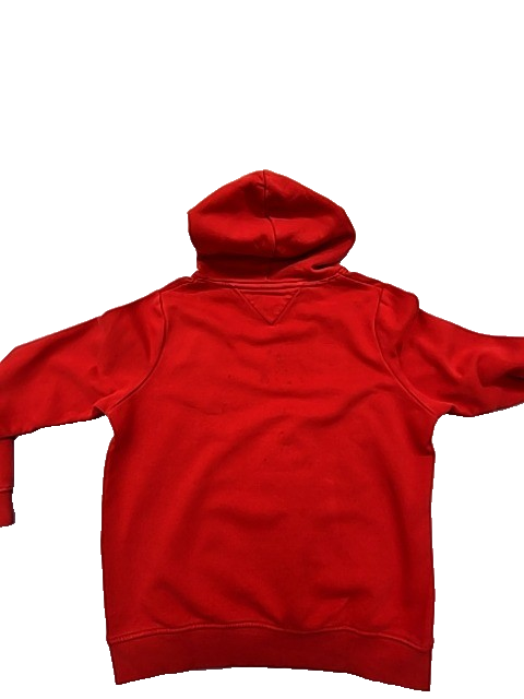Tommy Jeans Men's Red Logo Hoodie XL Regular Fit Cotton