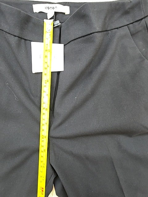 Koton Black Business Women's Pants 65% Polyester 35% Viscose Reg Sz